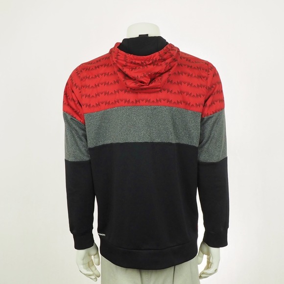 Adidas Manchester United FC Full-Zip Hoodie Jacket Mens Large Soccer Sweatshirt - Picture 3 of 5